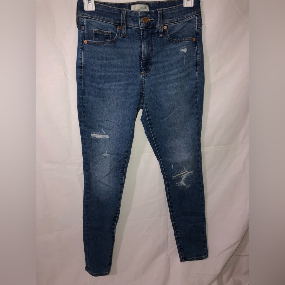 High rise skinny jeans